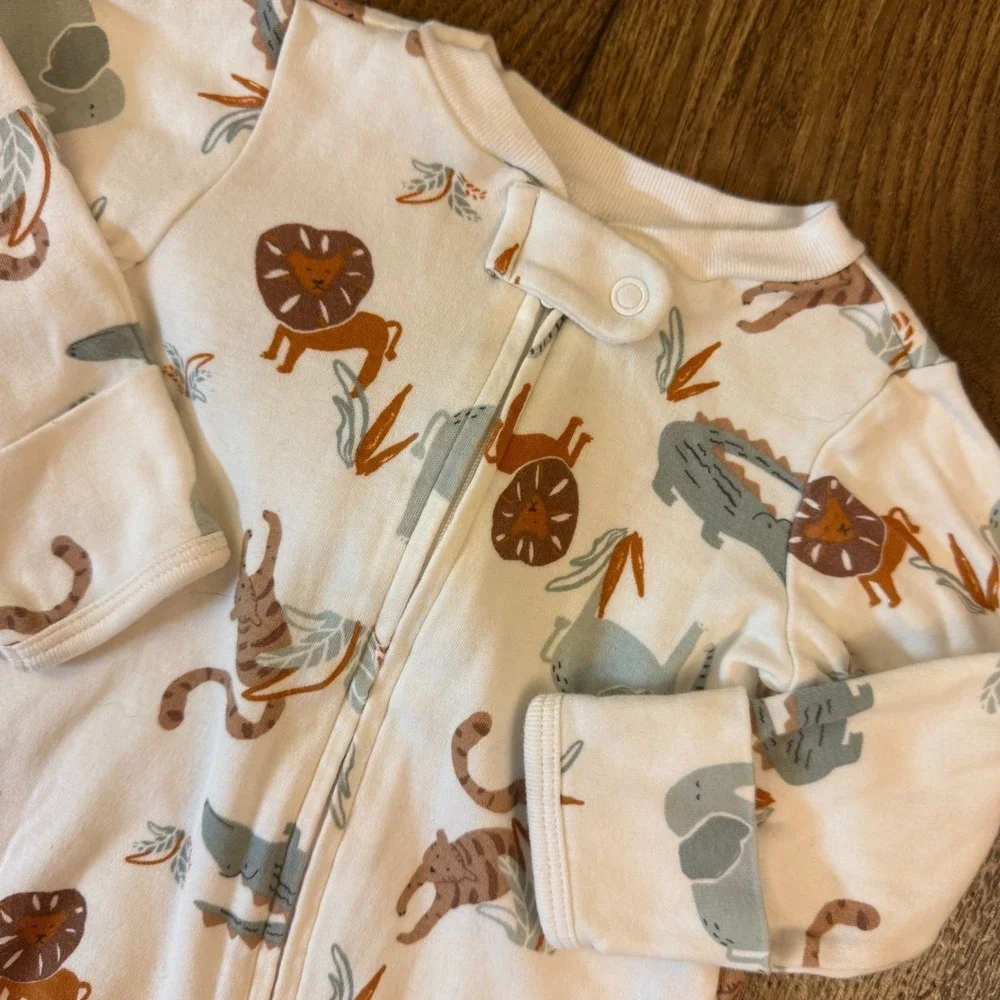 Carter's Baby Sleepers Boy 3 Months 2 Way Zipper Outfits Clothes Animal Dino Lot